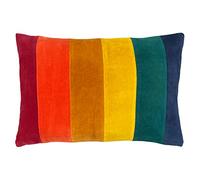 furn. Cuscino imbottito in poliestere arcobaleno, cotone, gioielli