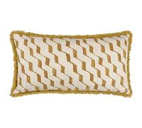 furn. Cuscino imbottito in poliestere con frange di cotone Hoem Zabine