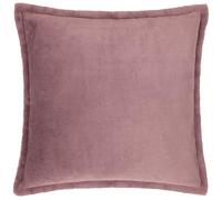 Furn. Cuscino Kallu in pelliccia sintetica con imbottitura in piume - Cuscino decorativo morbido e soffice con bordo Oxford (Gelso - 55x55cm)