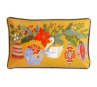 furn. Deck The Halls Baubles Polyester Filled Cushion