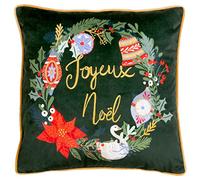 furn. Deck The Halls Cuscino Imbottito Di Poliestere (Verde - 43x43cm)