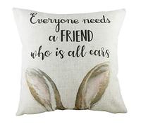 furn. Evans Lichfield all Ears, Federa per Cuscino, Multicolore, 43 x 43 cm