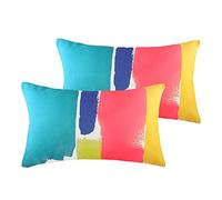 furn. Evans Lichfield Aquarelle Piuma Cuscini Imbottiti (Twin Pack), Poliestere, Multi