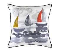 furn. Evans Lichfield - Copricuscino, Motivo: Barche a Vela, Multicolore, 43 x 43 cm