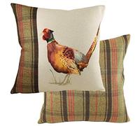 furn. Evans Lichfield Hunter - Cuscino Imbottito con Piume, 43 x 43 cm