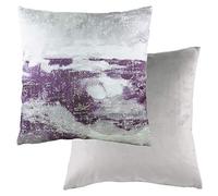 furn. Evans Lichfield Paysage Plume Coussin rempli, Polyester, Viscose, Coton, Acier Foncé/Violet