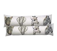 furn. Evans Lichfield Safari Draft Excluder (Twin Pack), Poliestere, Biancheria, Multi
