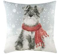 furn. Evans Lichfield Snowy Dog con Federa per Cuscino, Multicolore, 43 x 43 cm