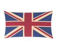 furn. Evans Lichfield Union Jack Fodera Per Cuscino - Jacquard Cotone Bandiera Britannica Arazzo Ricamato Fodera Decorativa (Multicolore - 65x45cm)