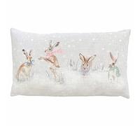 furn. Evans Snowy Hares Cuscino Imbottito Di Piume (Multi - 30x50cm)