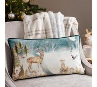 furn. Fodera per cuscino con bordino in velluto invernale Evans Lichfield Stag
