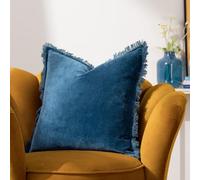 furn. Fodera per cuscino con frange in velluto di cotone Gracie