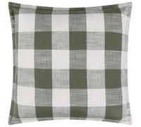 furn. Fodera per cuscino da esterno Chesil Check 100% cotone Yard - Muschio - 50x50 cm