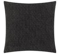 furn. Fodera per cuscino in cotone testurizzato Yard Tryfan - Nero - 50x50 cm