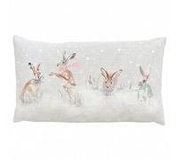 furn. Fodera per cuscino stampata ad acquerello Evans Lichfield Snowy Hares