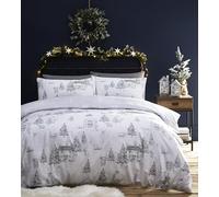 furn. Fornire. Set di Copertura del Duvet King di Midwinter, Cotone, Poliestere, Neve