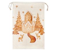 furn. Gretel - Sacco natalizio in velluto stampato, 74 x 50 cm