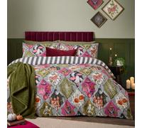furn. Hallowquin Set Copripiumino (Multicolore - Singolo) | Reversibile Spettrale Halloween Arlecchino Rombo Incorniciato Monocromatico A Righe Policotone Biancheria Da Letto
