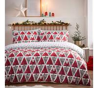 furn. Hide and Seek - Set copripiumino per letto king size, in cotone, poliestere, rosso