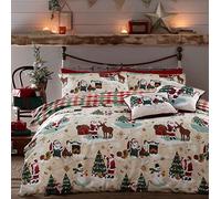 furn. Jolly Santa Set Copripiumino (Multicolore - Doppio)