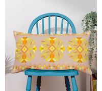 furn. Kalina - Cuscino imbottito in piuma, confezione doppia, 35 x 60 cm, colore: giallo