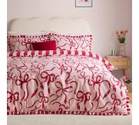 furn. La Vie En Bows Set Copripiumino (Rosa/Rosso - Singolo)