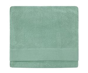 furn. Lenzuolo da bagno testurizzato, cotone, verde fumo