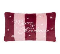 furn. Merry Christmas Fur Cuscino Imbottito Di Piume (Rosa - 30x50cm)