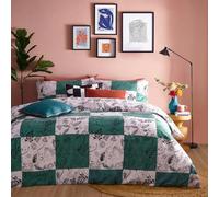 furn. Mythos Checkerboard Completo Copripiumino Reversibile