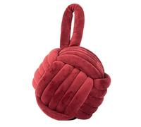 furn. Nodo Knot Knod Intrecciato in Velluto novità Stop alla Porta, Red, One Size