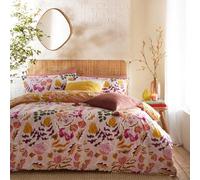 furn. Protea - Set copripiumino singolo, colore: rosa