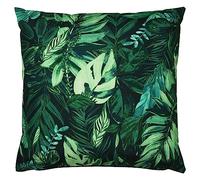 furn. Psychedelic Jungle Fodera Per Cuscino - Resistente All Acqua Colorato Tropicale Foglia Outdoor Fodera Decorativa (Verde - 43x43cm)