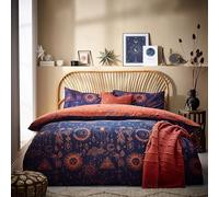 furn. Set copripiumino Constellation Celestial - singolo - bronzo/blu navy
