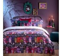 furn. Set copripiumino Creepy Town Halloween - Antracite - Doppio