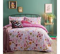 furn. Set copripiumino Enchanted - Biancheria da letto reversibile con design mistico e celeste (Sosa - Super King)