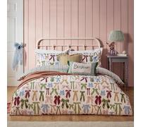 furn. Set copripiumino Noortje Bows Trending - Seta Rosa - Doppio
