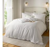 furn. Set copripiumino Tilly di Wylder Nature - 100% cotone con volant minimal e finiture eleganti (bianco - singolo)