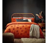 furn. Set copripiumino matrimoniale trapuntato con zucca, spezie
