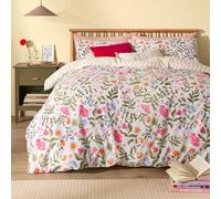 furn. Summer Solstice Set Copripiumino - Reversibile Celestiale Floreale Riga Ondulata Miscela Di Cotone Biancheria Da Letto (Multicolore - Doppio - 200x200cm)