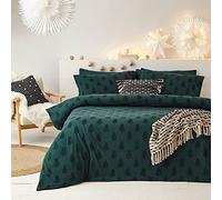 furn. The Line Yard Tufting Tree Single Duvet Cover Set, Cotone, Pino Verde