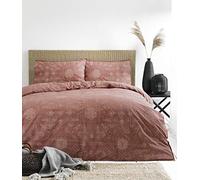 furn. The Linen Yard - Set Copripiumino in Stile Bohémien, Argilla Rossa., Doppio