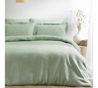 furn. The Linen Yard Set copripiumino Waffle in schiuma di mare, super king