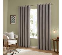 furn. The Ultimate Velvet Oscuranti Tende Occhielli (Argento - 229x183cm)