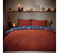 furn. Witchy Vibes - Set copripiumino matrimoniale, colore ruggine