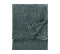 furn. Yard Heavy Chenille Coperta - Coperta decorativa di lusso in morbido velluto per letto o divano (Marino - 130x180cm)