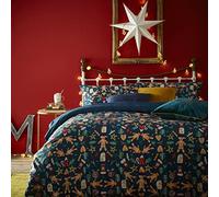 furn. Yuletide Treats - Set copripiumino blu navy
