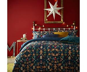 furn. Yuletide Treats - Set copripiumino blu navy