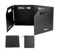 Furnace Burner Windshield - 4 Fold Folding Windshield, Stove Heat Protector, Portable Camping Shield, Outdoor Cooking Accessory | Wind Resistant Burner Guard Enhances Camp Stove BBQ Safety Efficiency