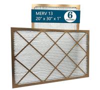 Furnace - Filtro aria a pieghe MERV 13, 50,8 x 76,2 x 2,5 cm, per sistemi HVAC (confezione da 6)