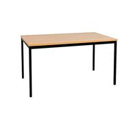 furni24 Scrivania in acciaio 160 x 80 x 75 cm, montaggio semplice TÜV/GS, tavolo da lavoro, tavolo da lavoro, tavolo da cucina, tavolo da pranzo, scrivania per ufficio, studio, computer da gioco,